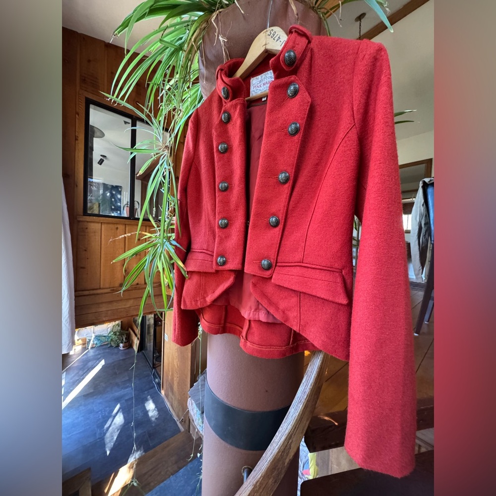 Pink Martini Red Structured Jacket